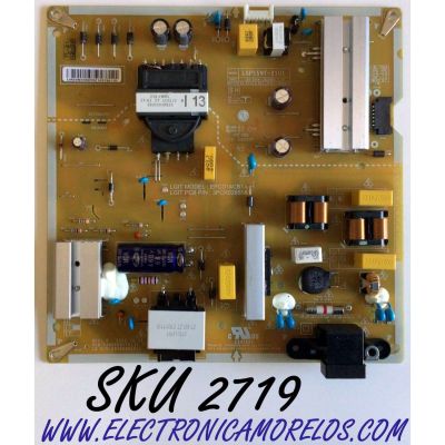 FUENTE DE PODER PARA TV LG 4K UHD SMART TV / NUMERO DE PARTE EAY65895521 / 65895521 / EAX69501701 / EPCD14CB1A / 3PCR02855A / LGP55NT-21U1 / PANEL NC550TQG-AAKH1 / MODELO 55UP8000PUA / 55UP8000PUA.BUSYLKR